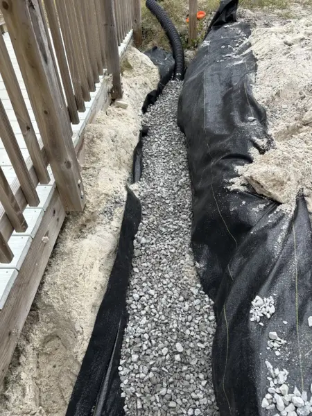 Drainage Work in Mexico Beach, Fl